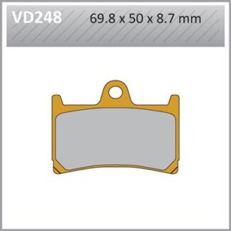 VD248 VESRAH DISC BRAKE PADS