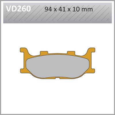 VD260 VESRAH DISC BRAKE PADS