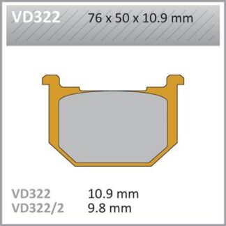 VD322 VESRAH DISC BRAKE PADS