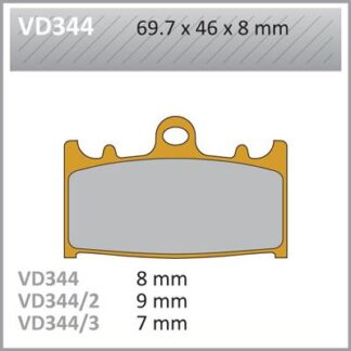 VD344 VESRAH DISC BRAKE PADS