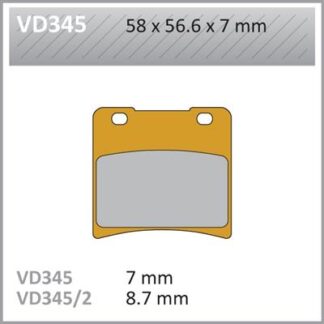 VD345 VESRAH DISC BRAKE PADS