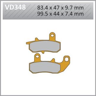 VD348 VESRAH DISC BRAKE PADS
