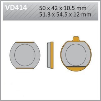 VD414 VESRAH DISC BRAKE PADS