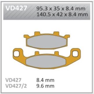 VD427 VESRAH DISC BRAKE PADS