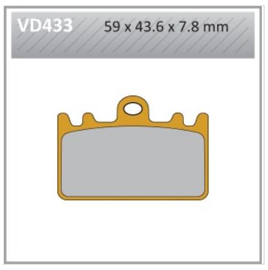 VD433 VESRAH DISC BRAKE PADS