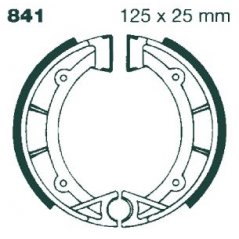 841G GROOVED DRUM BRAKE SHOES