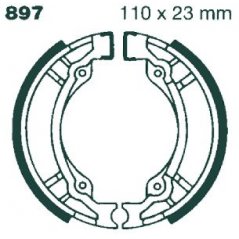 897 EBC DRUM BRAKE SHOES