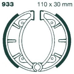 933G GROOVED EBC DRUM BRAKE SHOES