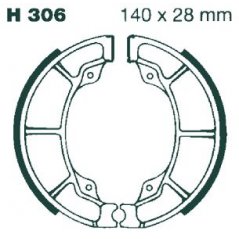 H306 EBC DRUM BRAKE SHOES