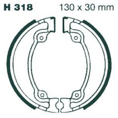 H318 EBC DRUM BRAKE SHOES