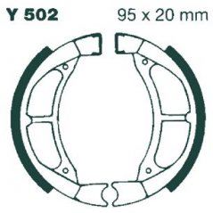 Y502 EBC DRUM BRAKE SHOES