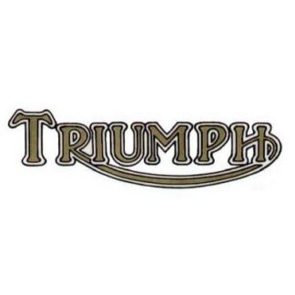 “TRIUMPH” DECAL GOLD