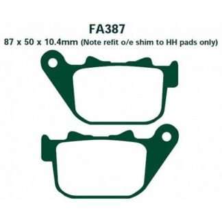 FA387HH – EBC SINTERED DISC BRAKE PADS