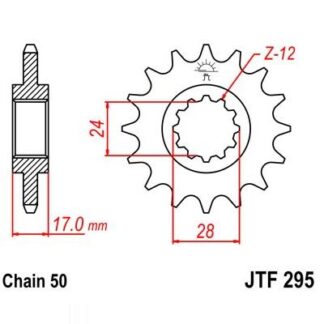 295-14 FRONT SPROCKET