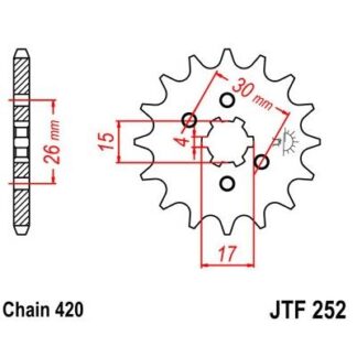 252-12 FRONT SPROCKET