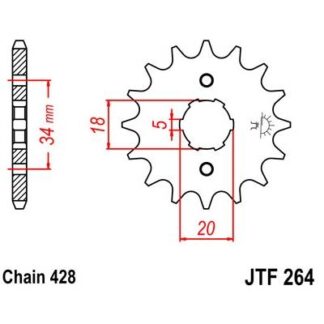264-14 FRONT SPROCKET