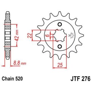 276-16 FRONT SPROCKET
