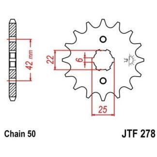 278-17 FRONT SPROCKET
