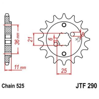 290-15 FRONT SPROCKET