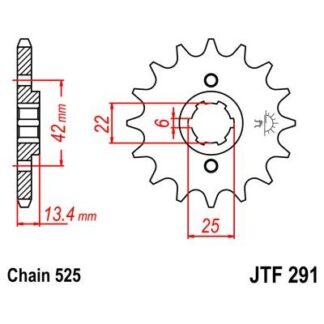 291-16 FRONT SPROCKET