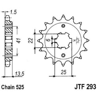 293-15 FRONT SPROCKET