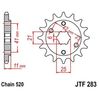283-15 FRONT SPROCKET
