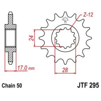 295-15 FRONT SPROCKET