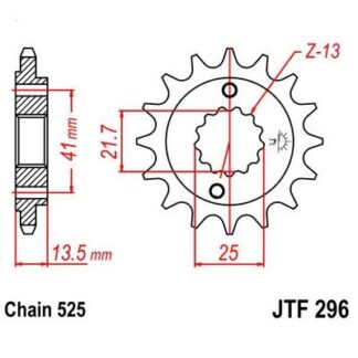 296-15 FRONT SPROCKET