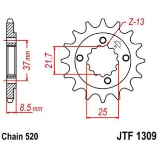309-15 FRONT SPROCKET