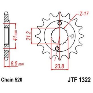 322-13 FRONT SPROCKET