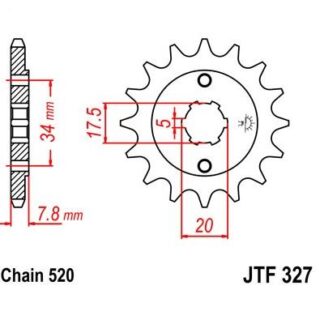 327-12 FRONT SPROCKET