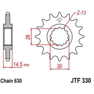 330-15 FRONT SPROCKET
