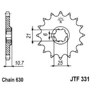 331-15 FRONT SPROCKET