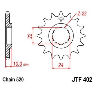 402-16 FRONT SPROCKET