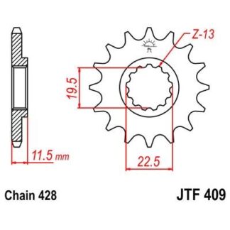 409-16 FRONT SPROCKET