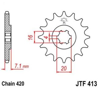 413-14 FRONT SPROCKET