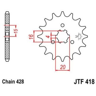 418-14 FRONT SPROCKET