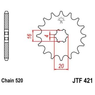 421-11 FRONT SPROCKET