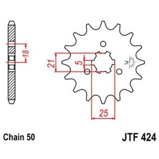 424-16 FRONT SPROCKET