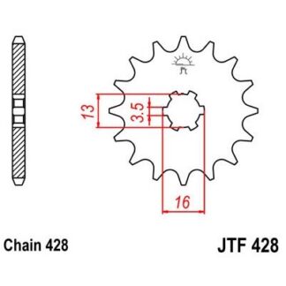 428-13 FRONT SPROCKET