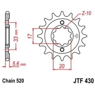 430-15 FRONT SPROCKET
