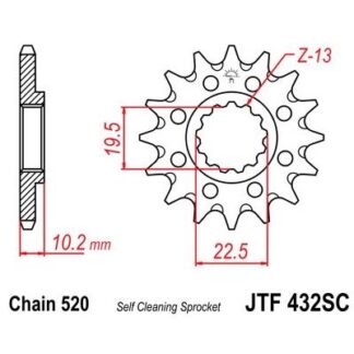 432-14SC FRONT SPROCKET
