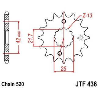 436/565-14 FRONT SPROCKET