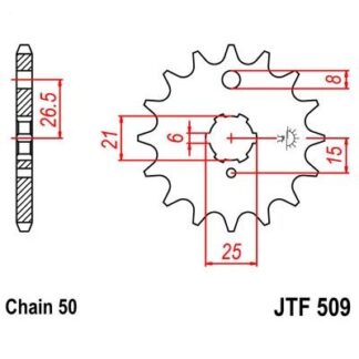 509-15 FRONT SPROCKET