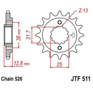 511-15 FRONT SPROCKET