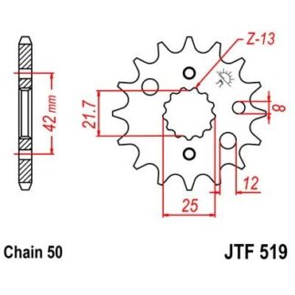 519-16 FRONT SPROCKET