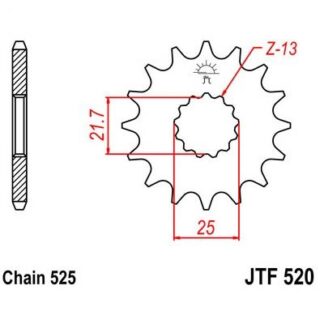 520-16 FRONT SPROCKET