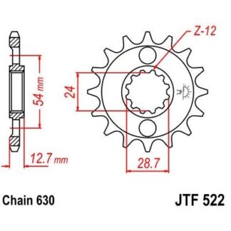 522-15 FRONT SPROCKET