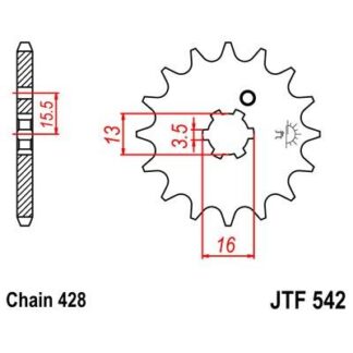 542-13 FRONT SPROCKET