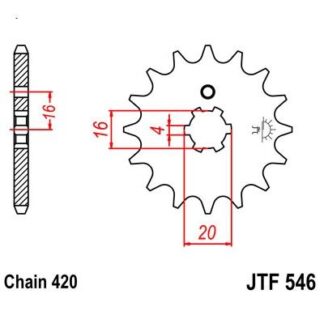 546-15 FRONT SPROCKET